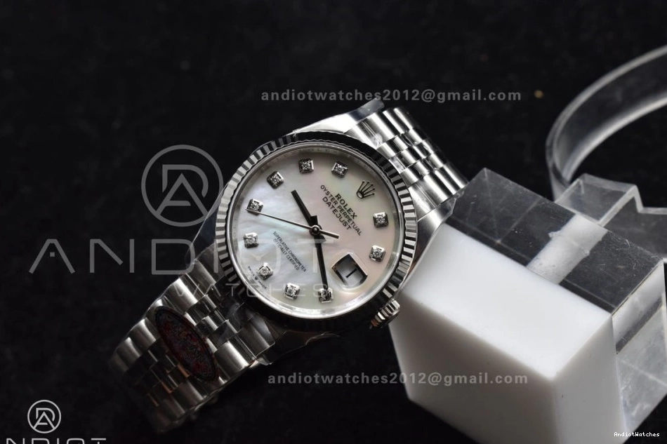 Clean MOP Dial 904L Bracelet Steel 36 Chic 570 Diamonds DateJust Jubilee 126234 on VR Edition White 1:1 Best 0328